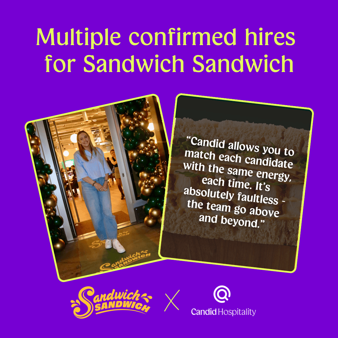 Multiple confirmed hires, for Sandwich Sandwich
